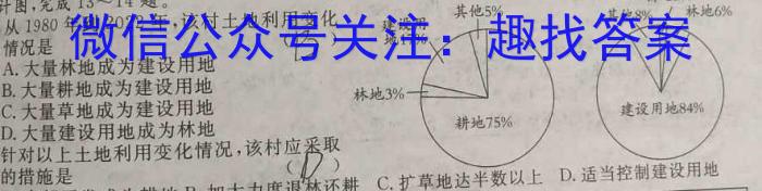 河北省2023-2024学年度高一下学期期中考试(24-463A)地理试卷答案