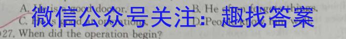 安徽省C20教育联盟2024年九年级第三次模拟试卷英语