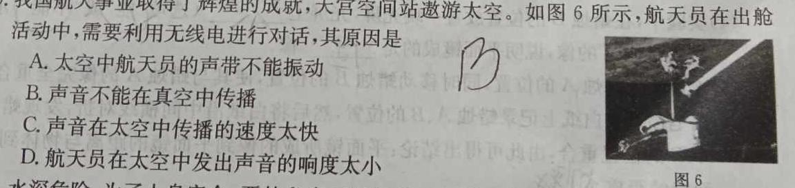 [今日更新]重庆市2023-2024学年高二年级(下)2月月度质量检测.物理试卷答案