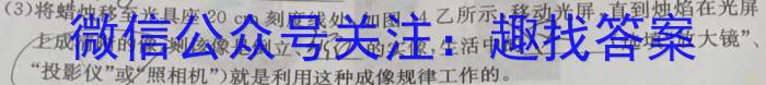 2024年陕西省初中学业水平考试 YJ③样卷(三)3物理`