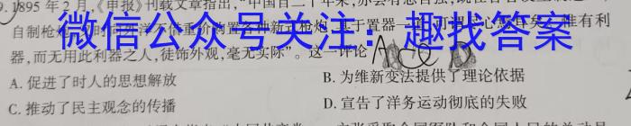 安徽省2023-2024学年度七年级第二学期阶段练习（期中）历史试卷