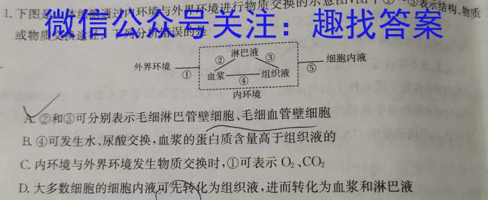 2024届渭南市高三教学质量检测(II)数学