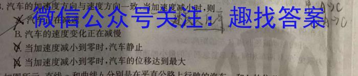 2024年安徽省九年级联盟考试物理试卷答案