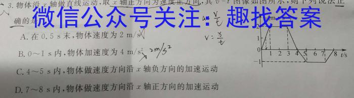 2024年湖北省新高考信息卷(二)2物理`