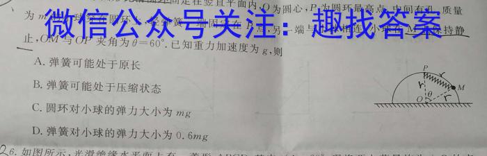 河南省2023-2024学年普通高中高三第二次教学质量检测物理