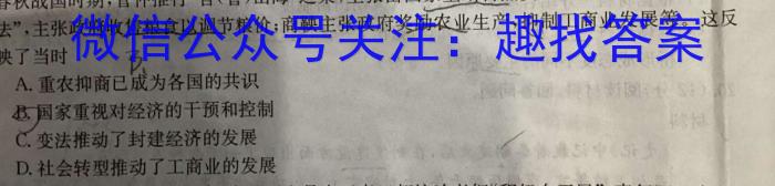 神州智达 2024年普通高中学业水平选择性考试(压轴卷Ⅱ)(六)6历史试卷答案