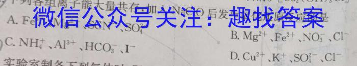 q河南省2023-2024学年高三教学质量监测4月联考化学