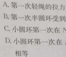 新高考联考协作体 湖北省2024年春季高一期末考试(7月)-(物理)试卷答案