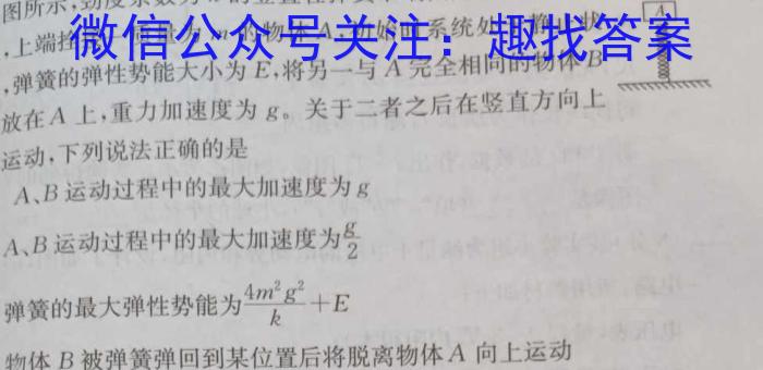 江西省新余市某校2023-2024初三年级下学期开学考试物理试卷答案