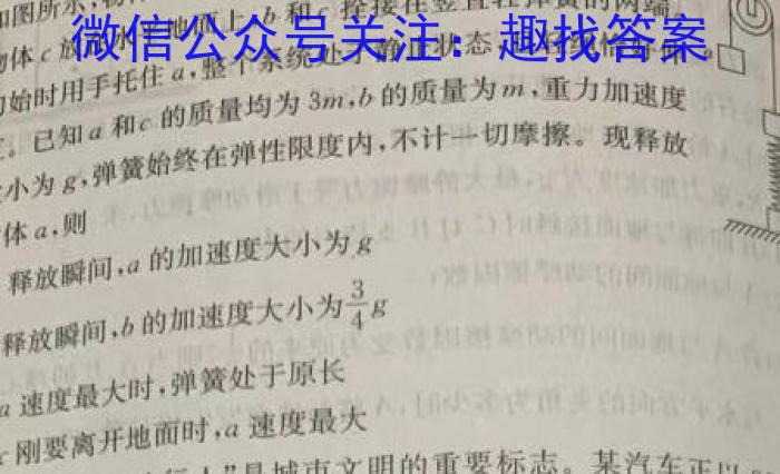 安徽省2024年中考模拟示范卷（二）物理`