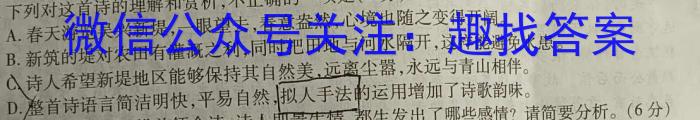 福建省2024年中考模拟示范卷 FJ(12345)语文