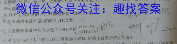 2024年河北省普通高中学业水平选择性考试冲刺压轴卷(二)数学