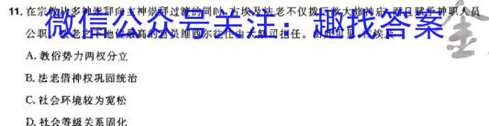 智ZH河南省2024年中招模拟试卷(五)&政治