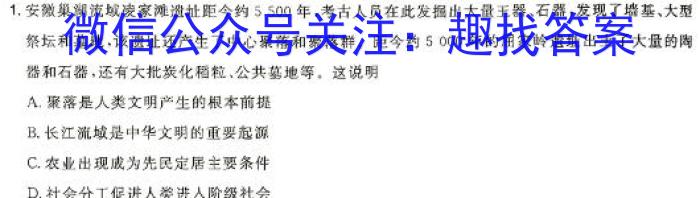 2024年普通高等学校招生全国统一考试·金卷 BY-E(五)5历史试卷答案