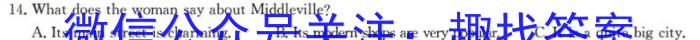 安徽省2023~2024学年度耀正优+高一年级·期末学情检测英语