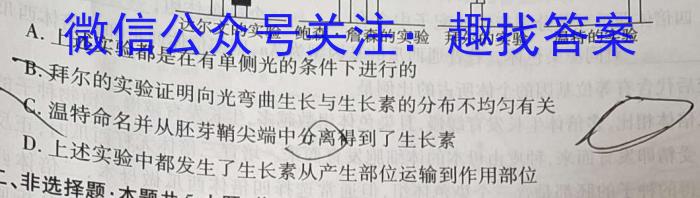 2023~2024学年第二学期安徽县中联盟高一3月联考(4331A)数学