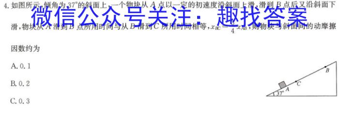 河南省2023~2024学年九年级上学期阶段性学情分析(四)期末物理`