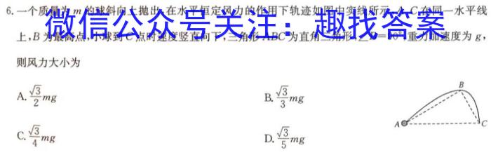 [阳光启学]2024届全国统一考试标准模拟信息卷(三)3物理试卷答案