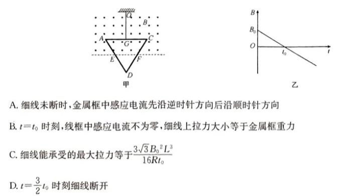 [今日更新]超级全能生·天利38套 2024届新高考冲刺预测卷(六)6.物理试卷答案