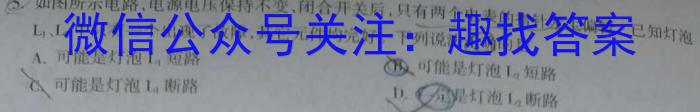 2024年江西省学考总复习·试题猜想·九年级模拟（七）物理试卷答案