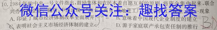 ［邵阳二模］2024年邵阳市高三第二次联考试题卷历史试卷答案