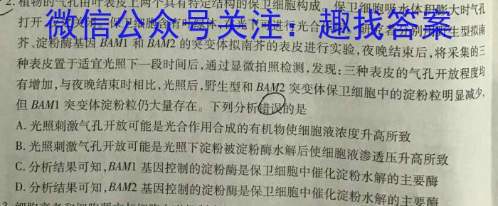 2024年河南省普通高中招生考试中考抢分卷(B)数学