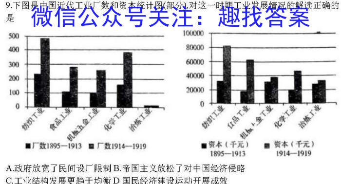 辽宁省2023-2024学年度（上）联合体高二期末检测历史试卷答案