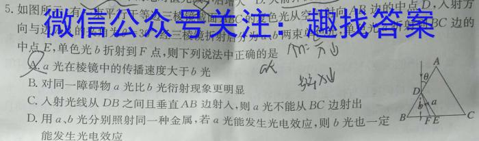 陕西省2024年七年级阶段诊断(空心❤)物理试题答案