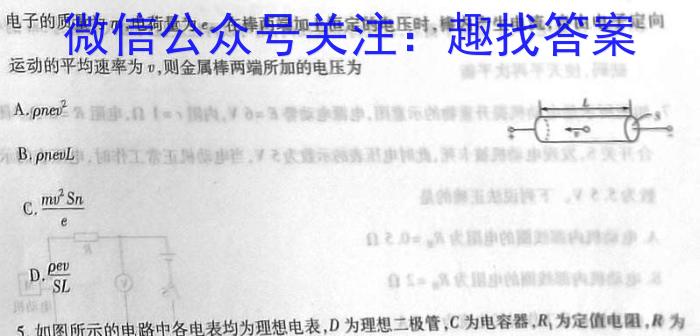 学林教育 2024~2025学年度第一学期九年级第一次阶段性作业物理试卷答案