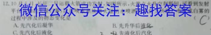 安徽省2023~2024学年高三年级上学期期末联考(243549D)物理`