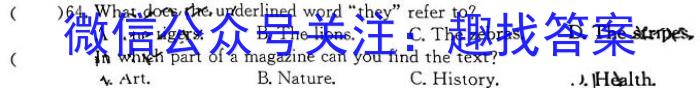 九师联盟2024届高三1月质量检测（X）英语