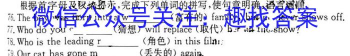 安徽省六安一中2024年春季学期高二年级期中考试英语