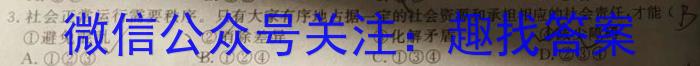 安徽省庐江县2023-2024学年度上学期高一年级期末考试政治试卷d答案