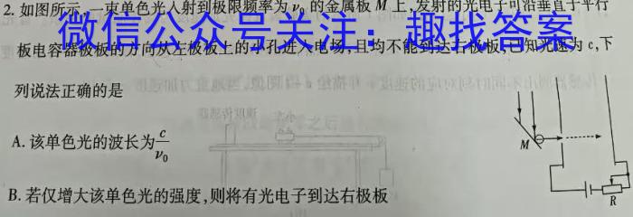 2024年普通高等学校全国统一模拟招生考试 金科新未来4月联考f物理