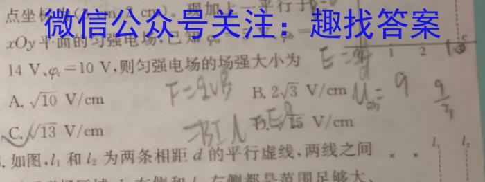 陕西省2024年高考全真模拟考试（5月）h物理