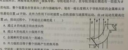 [今日更新]湖南省2024年高考考前仿真联考二.物理试卷答案