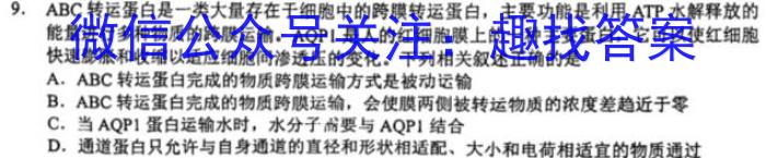 新向标教育2024年河南省中考仿真模拟考试(二)生物学试题答案