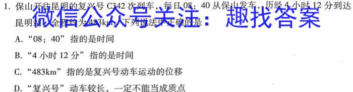 江西省2024年初中学业水平考试冲刺（三）q物理