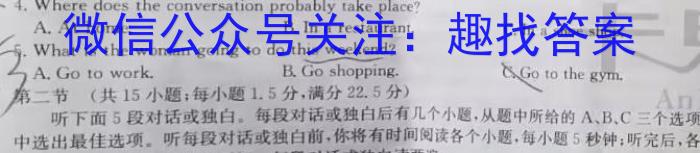 上进联考 2023-2024学年南宁市高二年级下学期期末考调研测试英语