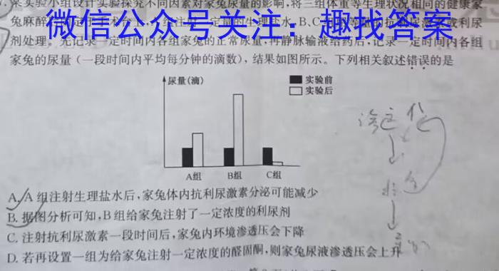 2024届高考信息检测卷(全国卷)二2生物学试题答案