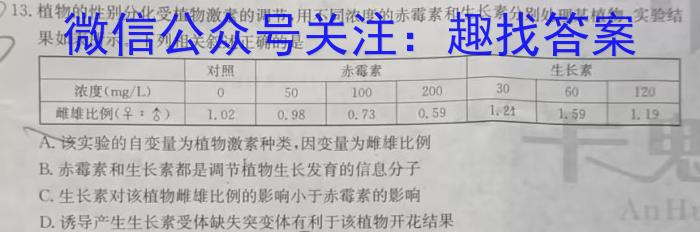 安徽省2024届下学期九年级开学考试（无标题）数学