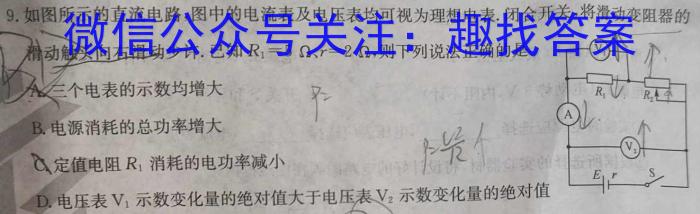 四川省名校联盟2023-2024学年第二学期高一年级期末考试物理试卷答案