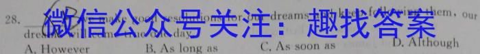 2024年河南省普通高中招生考试抢分金卷英语试卷答案