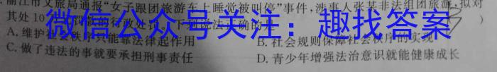 安徽省蚌埠市2024年九年级下学期模拟考试政治试卷d答案