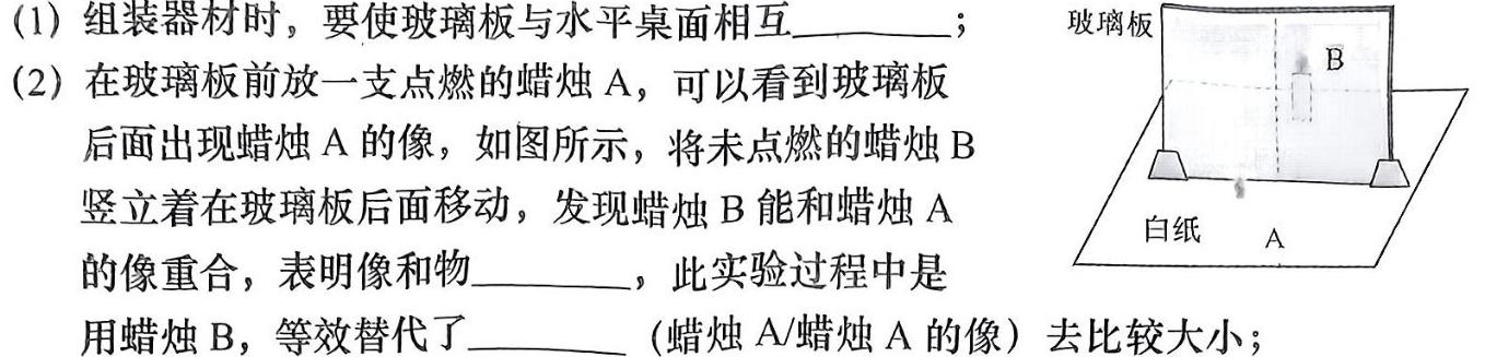 安徽省2023/2024(下)七年级期末检测试卷(物理)试卷答案