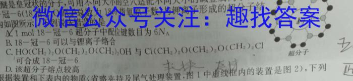 q2024普通高等学校招生全国统一考试·名师原创调研仿真模拟卷(六)6化学