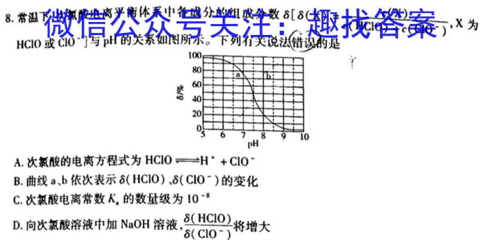 2024年湖南省普通高中学业水平合格性考试高一仿真试卷(专家版二)化学