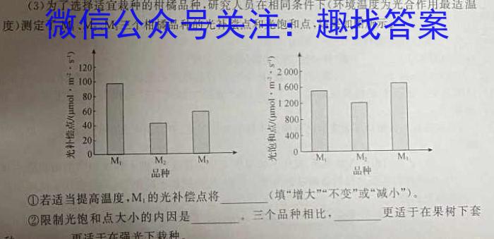 2024届高考冲刺卷(四)4生物学试题答案