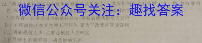 2024年安徽省中考信息押题卷(二)2物理`