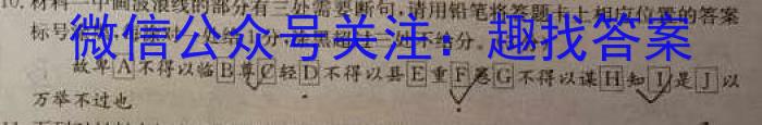 山西省2023-2024学年度八年级下学期期末综合评估【8LR-SHX】语文